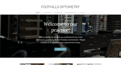 Desktop Screenshot of foothillsoptometry.com